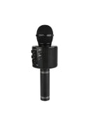 Encuentra en Guatemala altavoz karaoke Bluetooth con micrófono en color negro, ideal para fiestas y reuniones con amigos.
