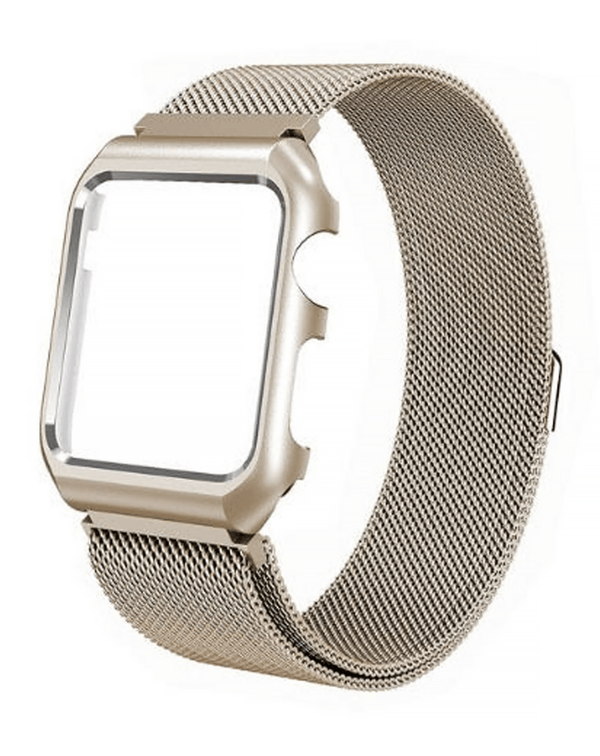 Compra la correa de acero inoxidable Milanese One Piece iWatch 41mm Oro en Guatemala a precio de mayorista.