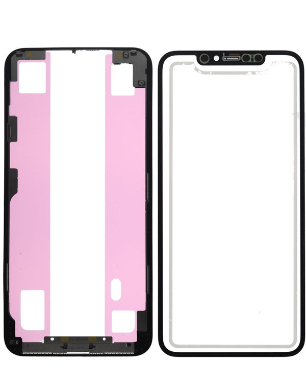 Reparación de pantalla 3 en 1 (vidrio frontal + marco + OCA) para iPhone 11 Pro Max en Guatemala, mayorista de repuestos y herramientas para talleres de reparación de celulares.