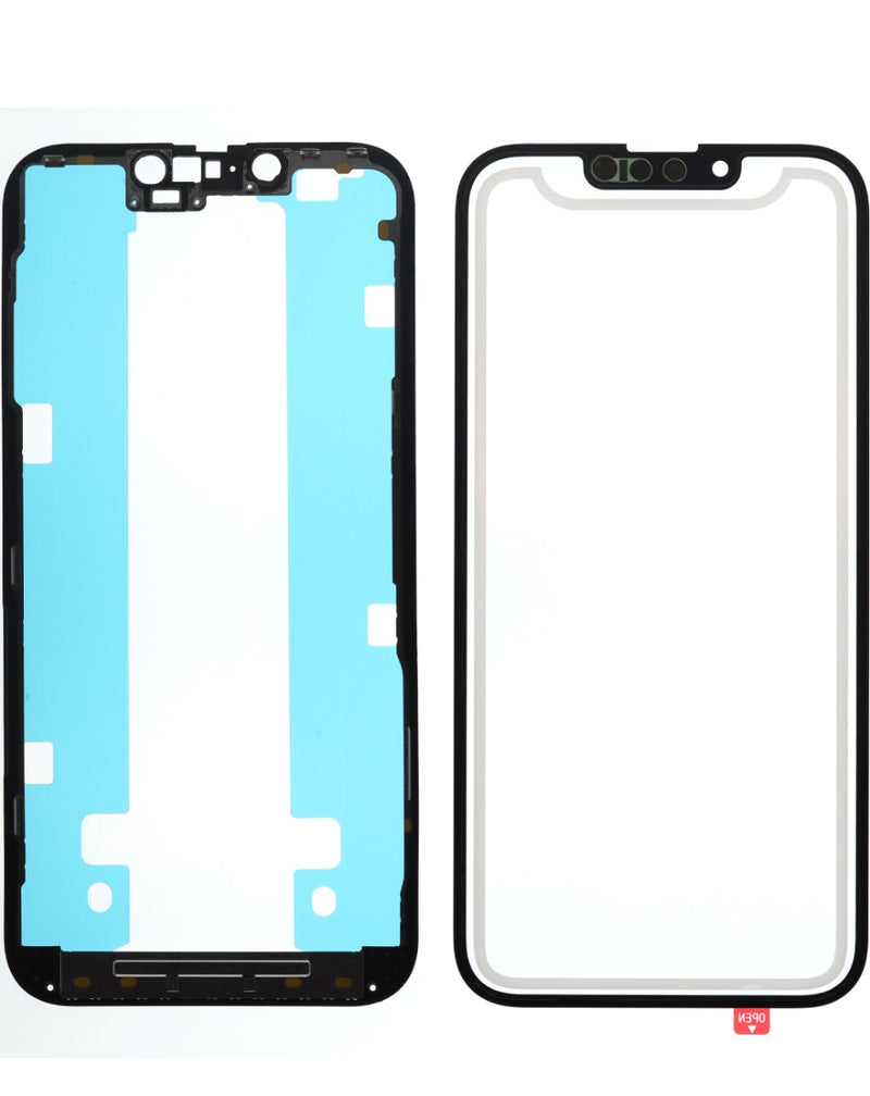 Reparación de pantalla iPhone 13 Pro con vidrio frontal, marco y OCA premium en Guatemala.