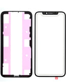 Reparación 3en1 para iPhone X con vidrio frontal, marco y OCA en Guatemala.