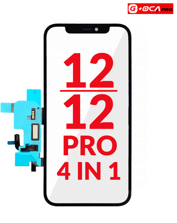 Reparación 4en1 (Vidrio frontal + Marco + Short Touch + OCA) para iPhone 12 Pro en Guatemala.
