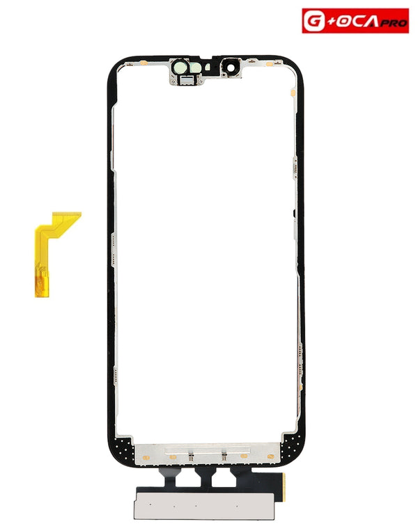 Reparación de iPhone 13 Pro Max en Guatemala: Kit 4 en 1 (Cristal frontal + Marco + Short Touch + OCA) sin transferencia de IC.