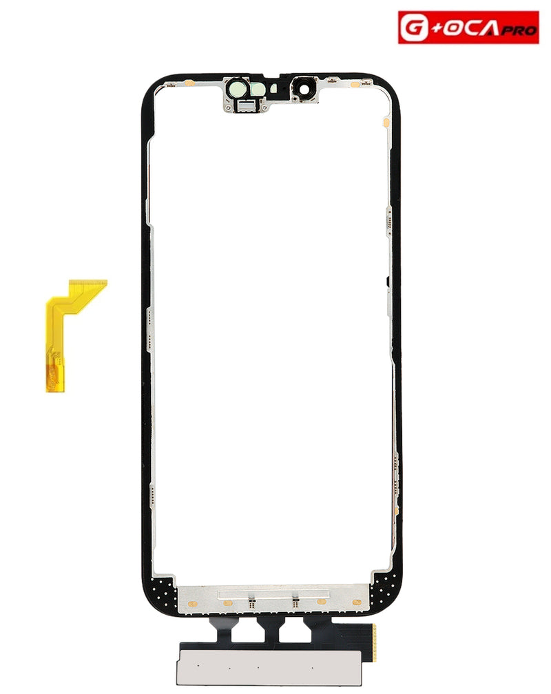 Reparación de iPhone 13 Pro Max en Guatemala: Kit 4 en 1 (Cristal frontal + Marco + Short Touch + OCA) sin transferencia de IC.