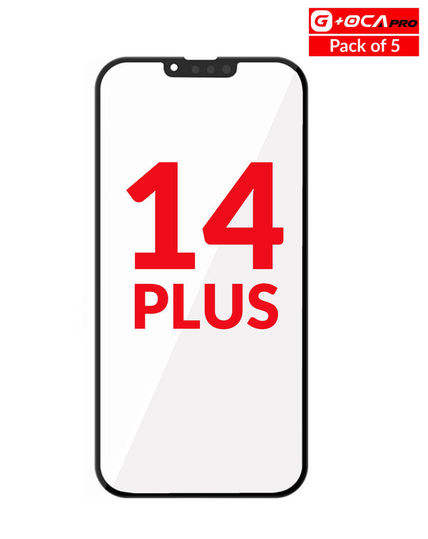 Reparación de cristal frontal con OCA para iPhone 14 Plus en Guatemala, taller especializado en reparaciones.