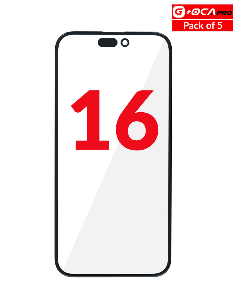 Repara la pantalla de tu iPhone 16 con cristales frontales con OCA en Guatemala.