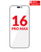 Compra el pack de 5 cristales frontales con OCA para iPhone 16 Pro Max en Guatemala al mejor precio en mayoristas de reparaciones.
