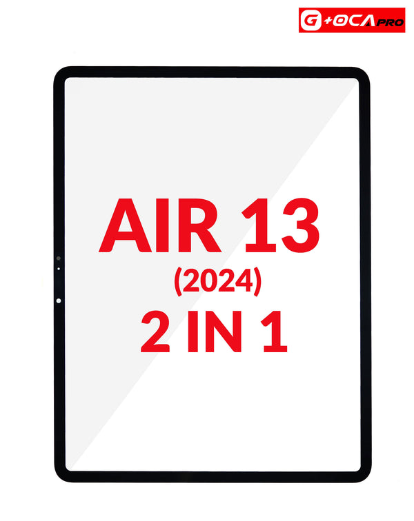 Encuentra el vidrio frontal premium 2in1 con OCA para iPad Air 13 (2024) en Guatemala, ideal para reparaciones de calidad en talleres especializados.