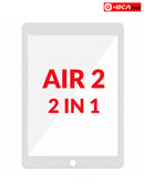 Reparación de iPad Air 2 en Guatemala con cristal frontal G+Oca Pro con OCA en color blanco.