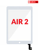 Reparación de vidrio digitizador con touch para iPad Air 2 en Guatemala, disponible en color blanco.