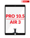 Reparación de digitizador con touch G+Oca Pro para iPad Pro 10.5 y Air 3 en Guatemala.