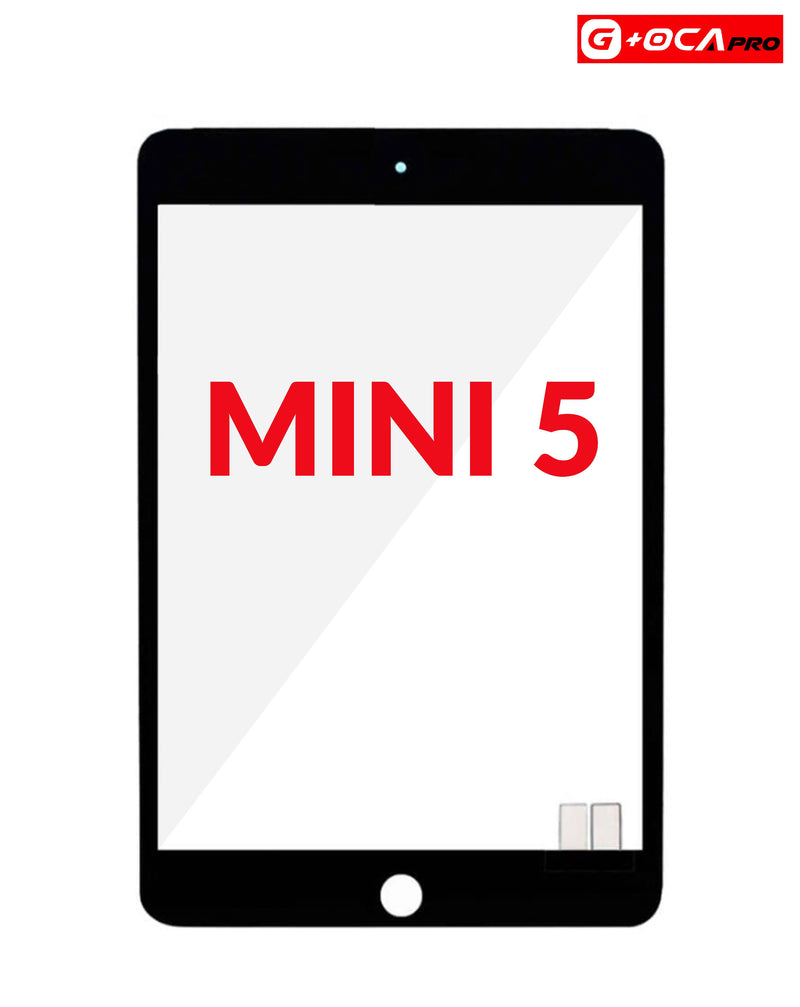 Reparación de pantalla Premium para iPad Mini 5 con vidrio digitizer G+Oca Pro en Guatemala.