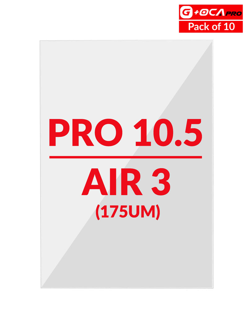 Compra laminado OCA G+Oca Pro iPad Pro 10.5 / Air 3 en Guatemala al por mayor, ideal para reparaciones en talleres especializados.
