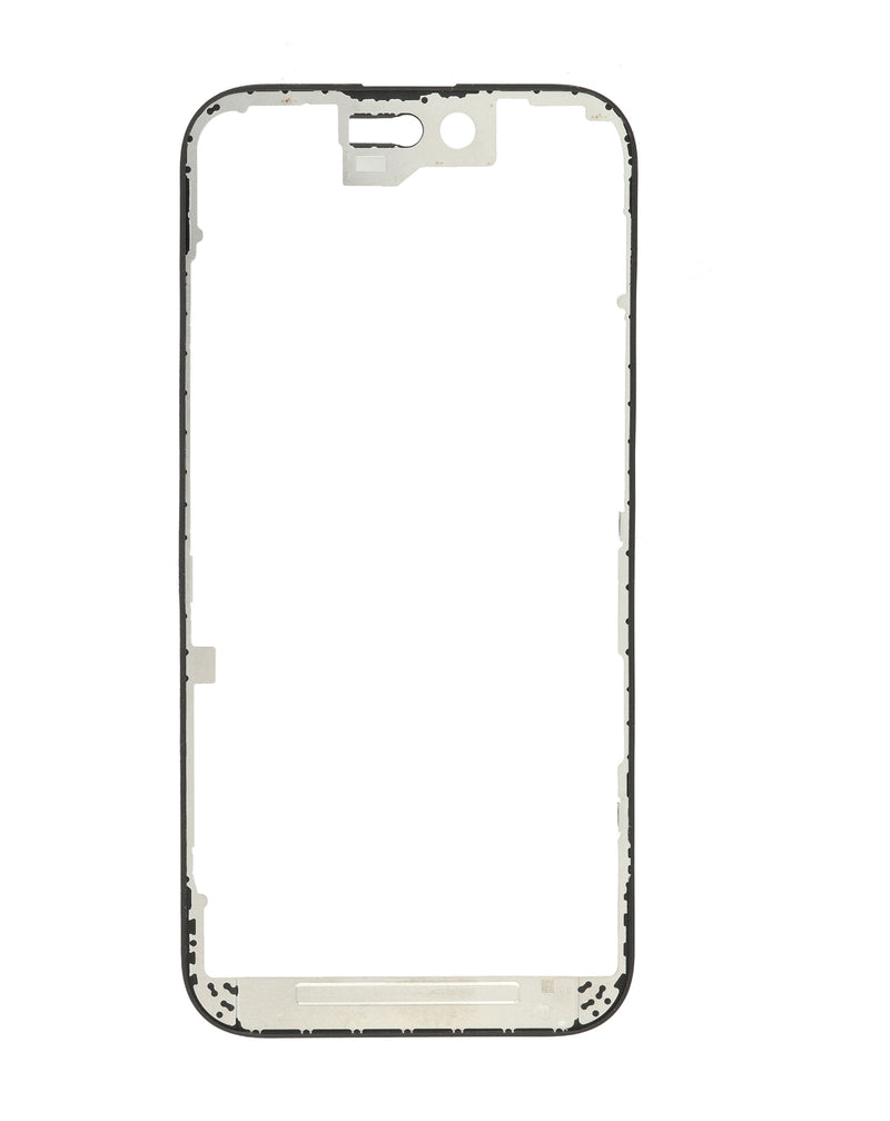 Marco metálico de repuesto para iPhone 16, pack de 5 unidades, ideal para reparaciones en Guatemala.