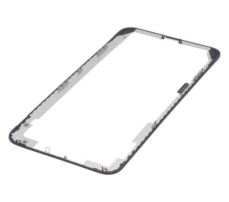 Encuentra el pack de 5 marcos metálicos para iPhone XS Max en Guatemala, ideal para reparaciones de componentes iPhone.