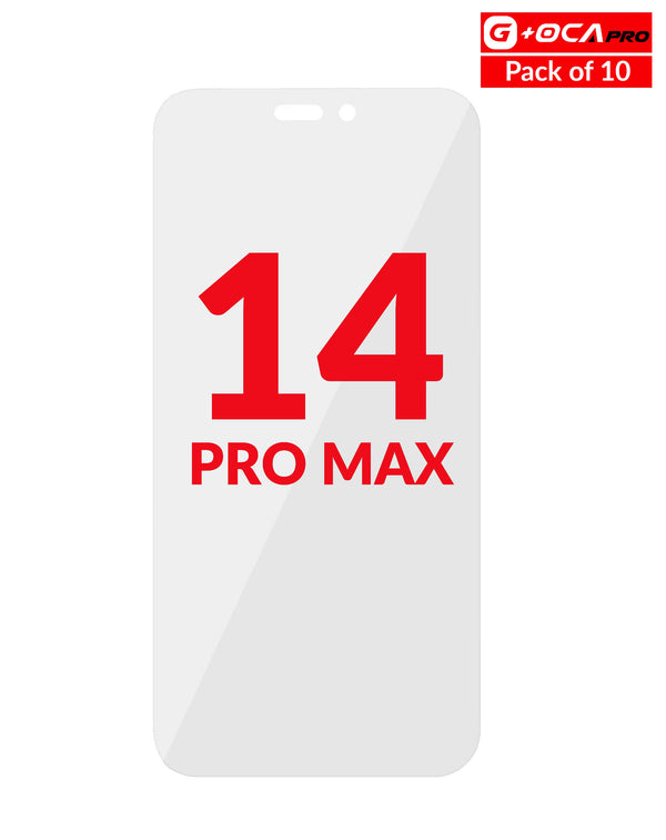 Compra el pack de 10 OCA Pro para reparaciones de iPhone 14 Pro Max en Guatemala.