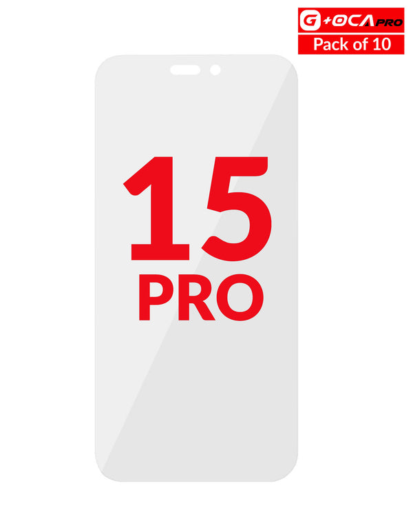 Compra al mayor adhesivo OCA para reparación de iPhone 15 Pro en Guatemala.
