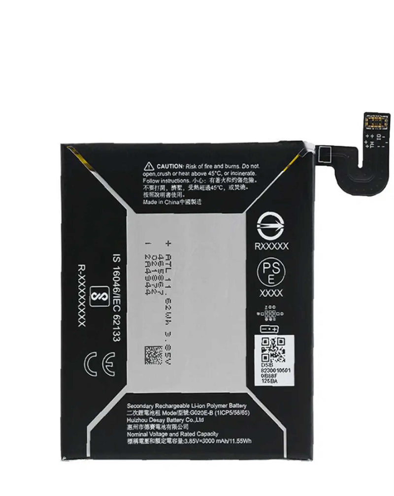 Batería Google Pixel 3A (G020E-B) disponible en Guatemala para reparaciones de batería en talleres especializados.