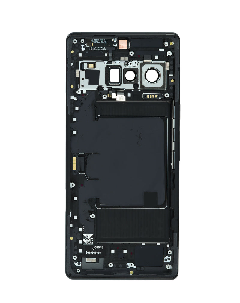 Reparación de estructura original Google Pixel 6 Pro en Guatemala, con carcasa original y etiquetas de bajoPPLCD.
