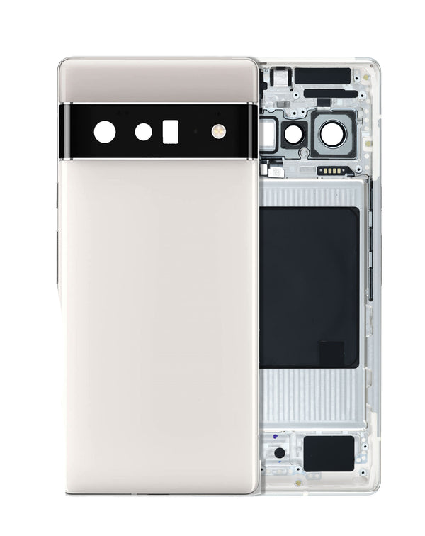 Reparación de chasis Google Pixel 6 Pro en Guatemala con servicio de service pack en color Cloudy White.