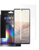 Protector de pantalla templado Pixel 7 Pro con nano liquid y luz UV para una fácil instalación en Guatemala.