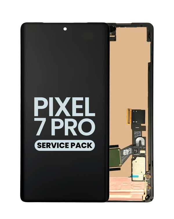 Reparación de pantalla con marco y sensor de huellas original OLED para Google Pixel 7 Pro en Guatemala.