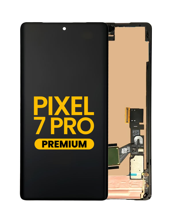 Reparación de pantalla OLED con marco y sensor de huella para Google Pixel 7 Pro en Guatemala.