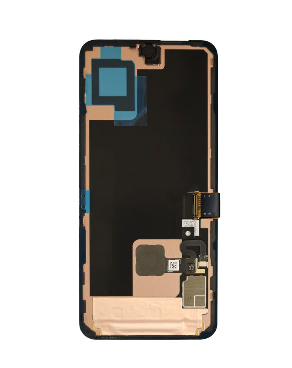 Reparación de pantalla original con marco para Google Pixel 8 con sensor de huella en Guatemala.