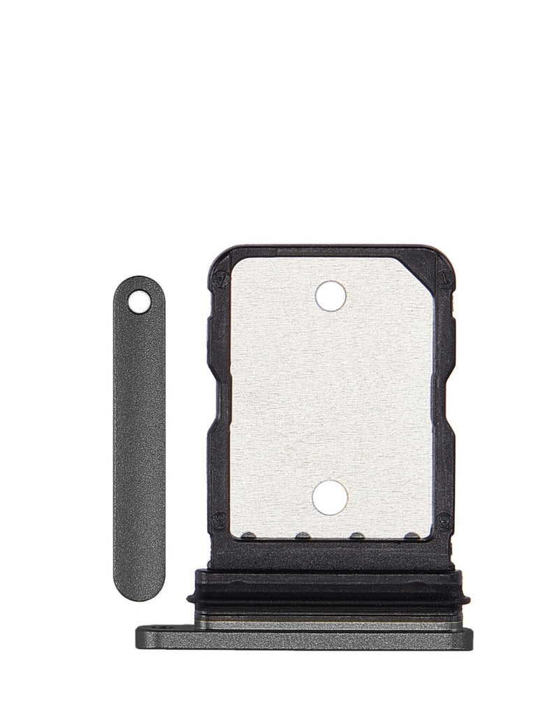 Encuentra la bandeja SIM única original para Google Pixel 8 (Obsidian) en Guatemala, ideal para reparaciones de componentes Pixel al por mayor en talleres especializados.