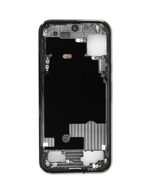 Encuentra la carcasa marco medio Pixel 9 Pro (OBSIDIAN) original en Guatemala para reparaciones con componentes originales.