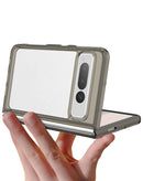 Encuentra la mejor funda Google Pixel Fold Hybrid Bumper transparente SMOKE en Guatemala para proteger tu teléfono.