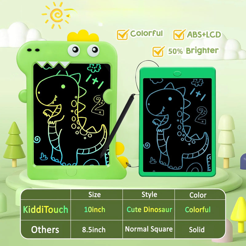 10" Cuaderno de dibujo para ninos Dinosaurio verde