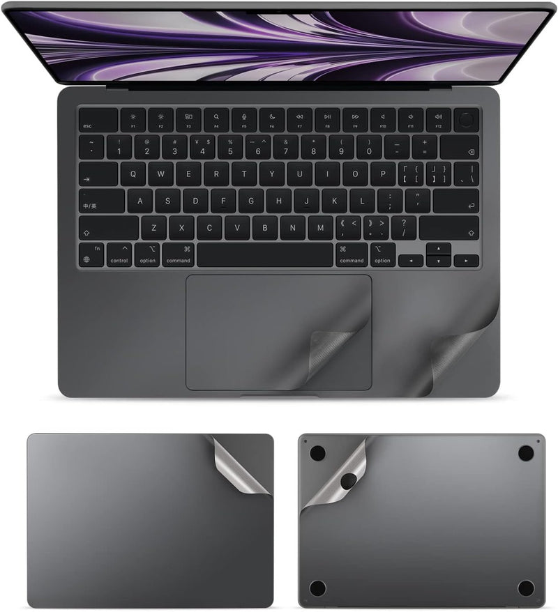 Protege tu Macbook Air en Guatemala con una película protectora 4in1 HD antirayaduras en color Space Gray.