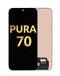 Reparación de pantalla premium OLED para Huawei Pura 70 (2024) en Guatemala.