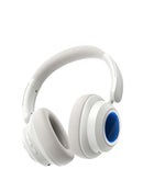 Auriculares inalámbricos LDNIO H01 on-ear blancos, diseño elegante y moderno para audio de alta calidad, perfectos para tu día a día.