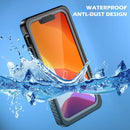 Funda REDPEPPER FS Series transparente e impermeable para iPhone 12 Pro, protección híbrida SlowBack.