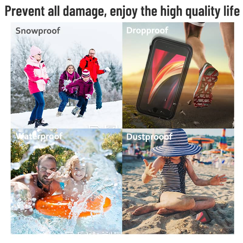 Protege tu iPhone 7G/8G/SE en Guatemala con la funda waterproof SHELLBOX de SlowBack.