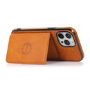 Funda cartera de cuero iPhone 12 Pro Max ORANGE
