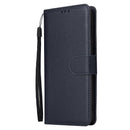 Encuentra la mejor funda cartera de cuero para tu Samsung Galaxy A23 5G en Guatemala, disponible en color azul con ranuras para tarjetas.