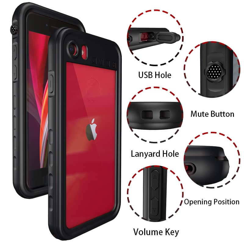 Protege tu iPhone 7G/8G/SE en Guatemala con la funda waterproof SHELLBOX de SlowBack.