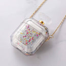 Funda de lujo con purpurina para AirPods 1/2 en Guatemala.