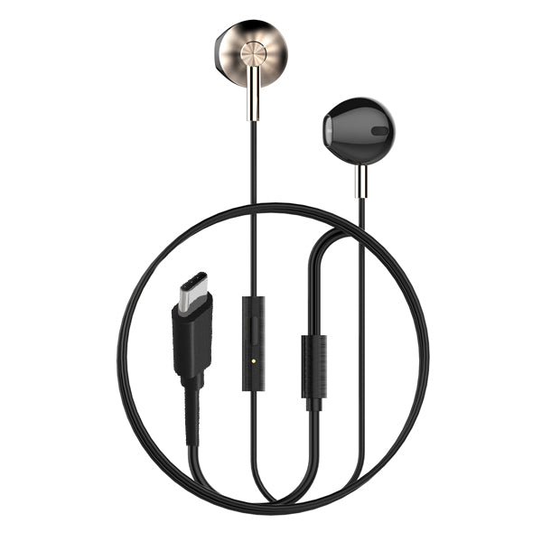 Encuentra auriculares estéreo con cable LDNIO HP09C con controlador USB-C en Guatemala para una experiencia de audio de alta calidad.