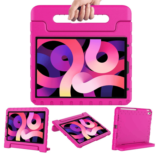 Funda infantil HOT PINK con soporte antigolpes para iPad Air 4 y Pro 11 en Guatemala.