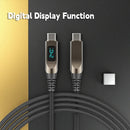 Puerto de carga i2C 240W con display digital, ideal para reparación de teléfonos y carga rápida de dispositivos.