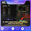 Amperímetro digital I2C C09 para detección de carga y medición de voltaje, pantalla LCD, bajo consumo.