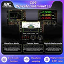 Amperímetro digital I2C C09 para detección de carga y medición de voltaje, pantalla LCD, bajo consumo.