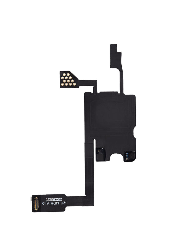 Encuentra la reparación del cable flex i2C del sensor de proximidad para iPhone 14 Pro Max en Guatemala con soldadura y programación incluida.
