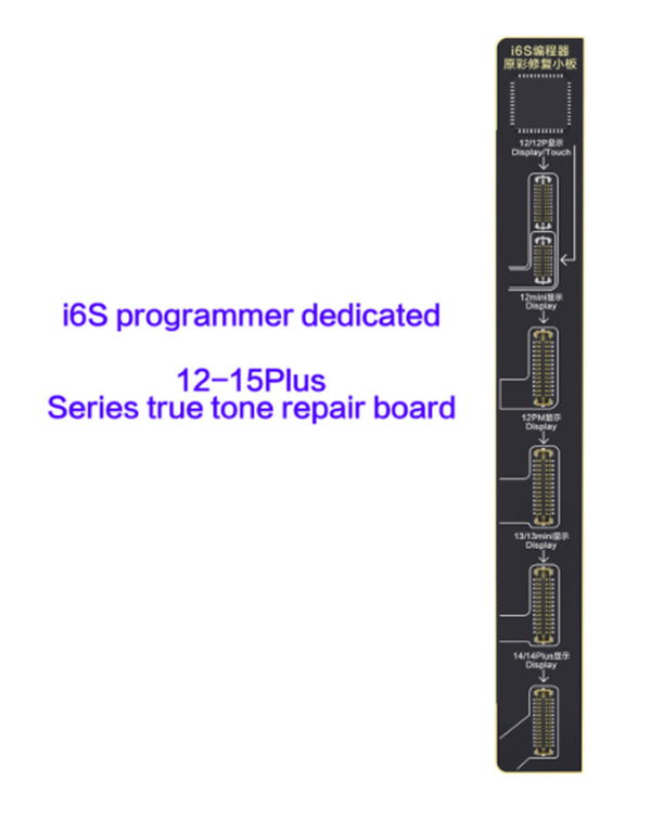 Reparación de placa programadora I2C I6S True Tone para iPhone 12 a 15 en Guatemala.