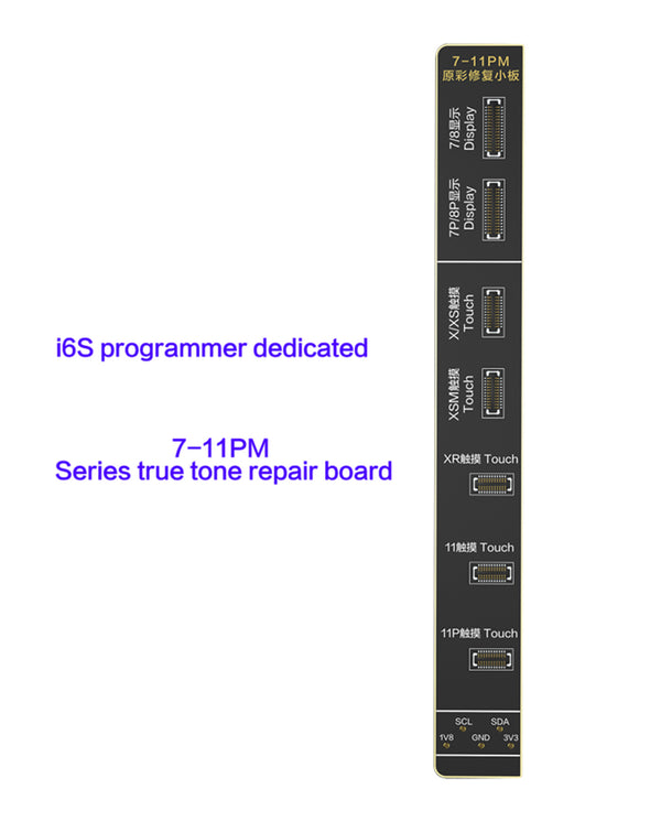 Compra la placa programadora I2C I6S True Tone para iPhone 7 a 11 PM en Guatemala al mejor precio en talleres de reparaciones especializados.