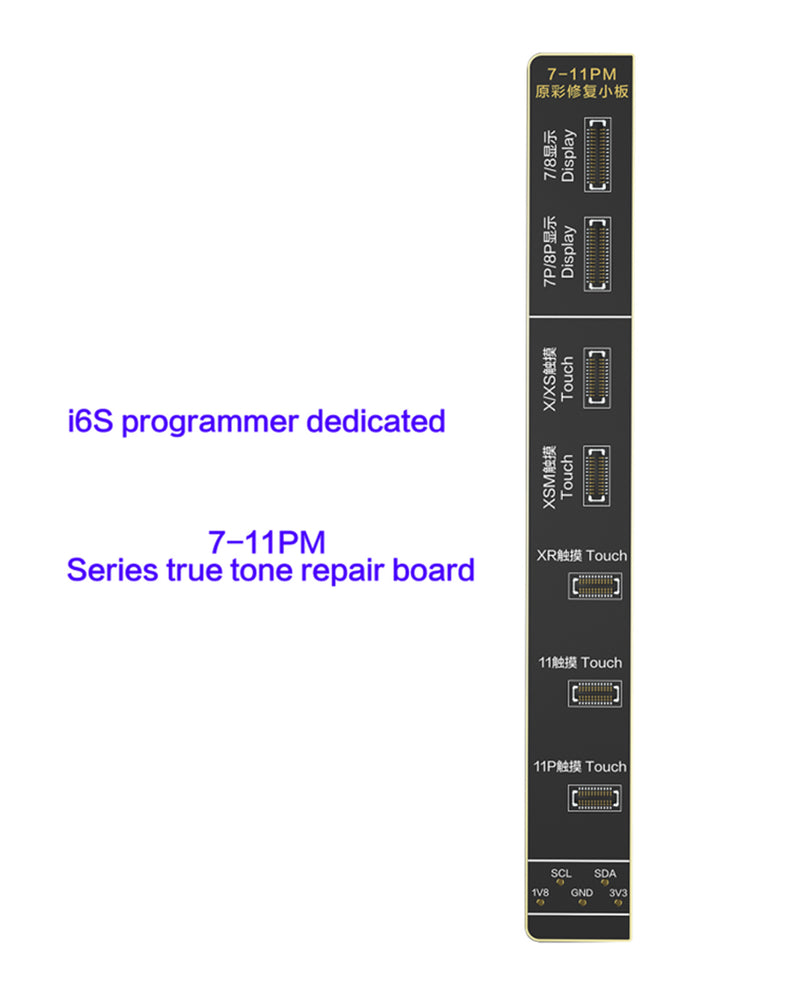 Compra la placa programadora I2C I6S True Tone para iPhone 7 a 11 PM en Guatemala al mejor precio en talleres de reparaciones especializados.